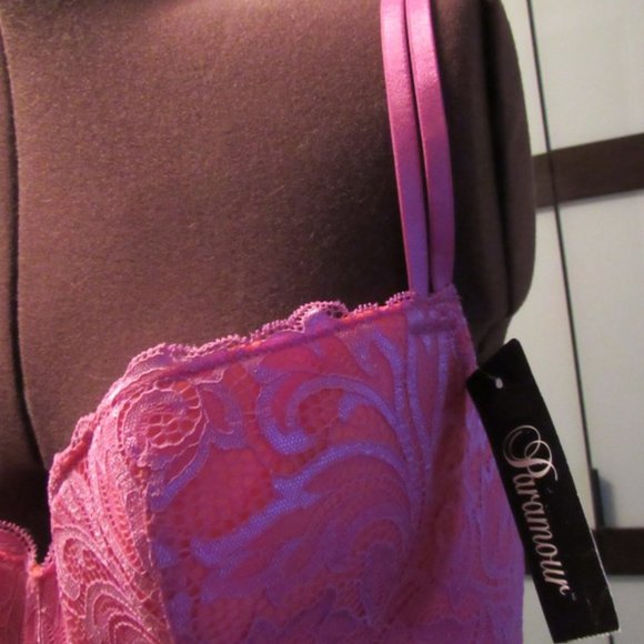 Paramour Pink Lace Bra - Picture 3 of 7